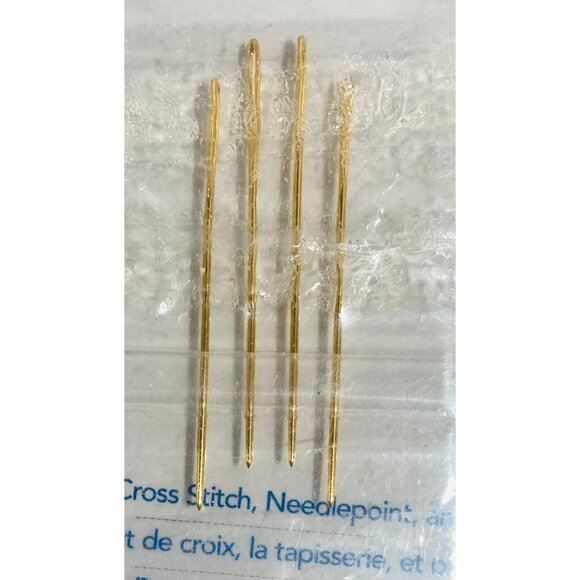 Dimensions Daisy Monogram 73050 2 Std Pillow Case 22K Gold 4 Needles 6 DMC Floss - Picture 4 of 11